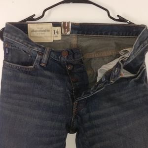 A & F Boys Button Fly Jeans Size 14